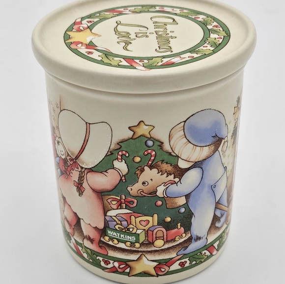 Vintage Watkins Country Kids Christmas Mug And Coaster Set - Picture 2 of 7